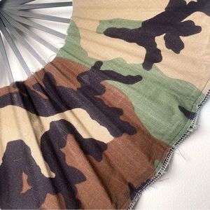 One of a Kind army fatigue folding fan